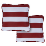 Set Of 2 Hanover Stripe Indoor/Outdoor Throw Decorative Pillows