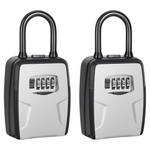 2-Pack Fayleeko Portable Resettable Code Key Lock Box
