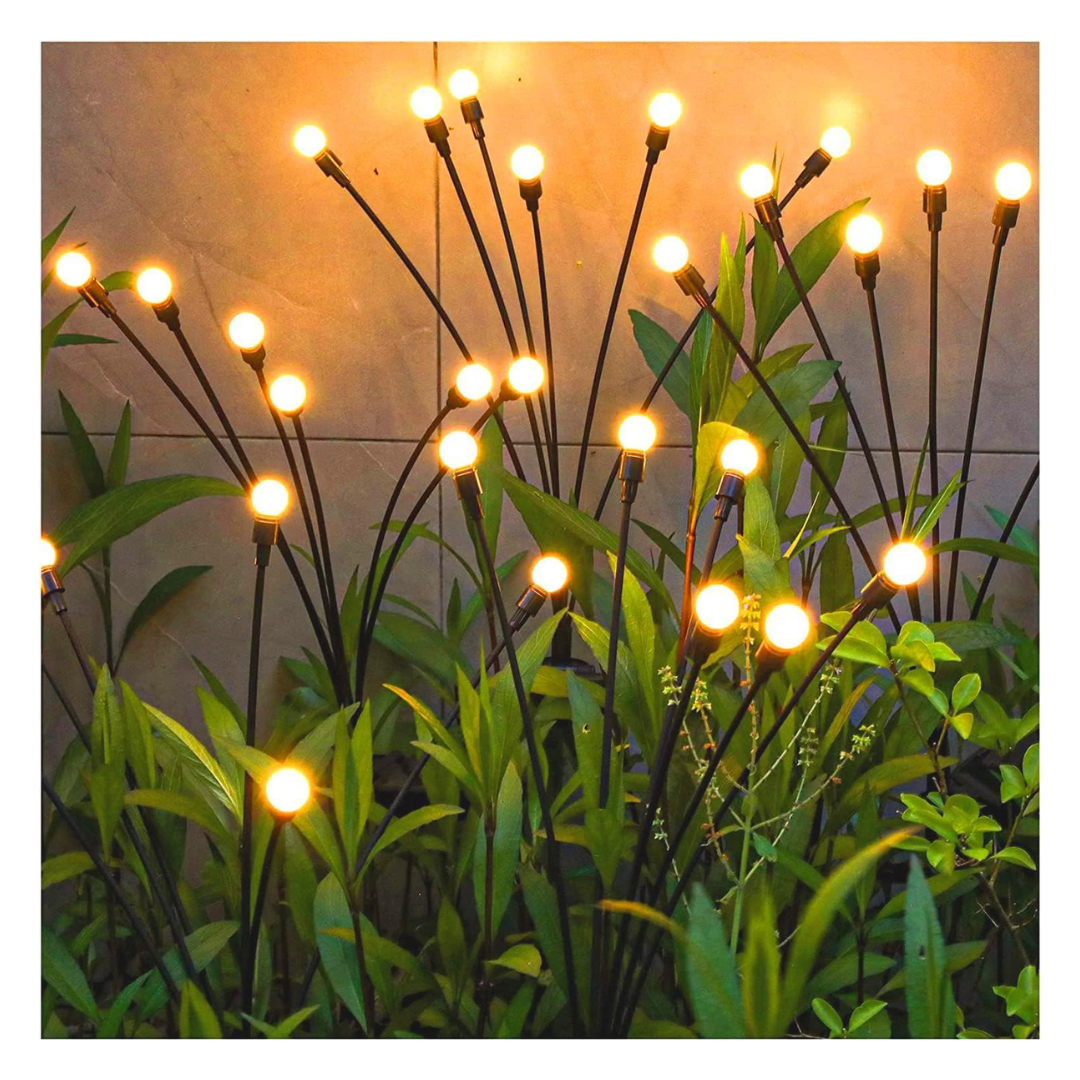 2-Pack Tonulax New Upgraded Solar Swaying Garden Light