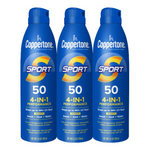 3-Pack 5.5 Oz Coppertone SPORT SPF 50 Sunscreen Spray