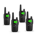 4-Pack Erilis Long Range Walkie Talkies With Lamp (3 Colors)