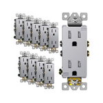 10-Pack Enerlites Elite 15A 125V Receptacle Outlet