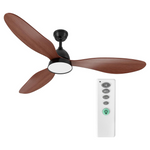 52" Simple Deluxe Ceiling Fan W/LED Light & Remote Control