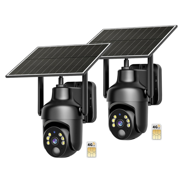 2-Pack Tefrio Cellular Night Vision Security Cameras