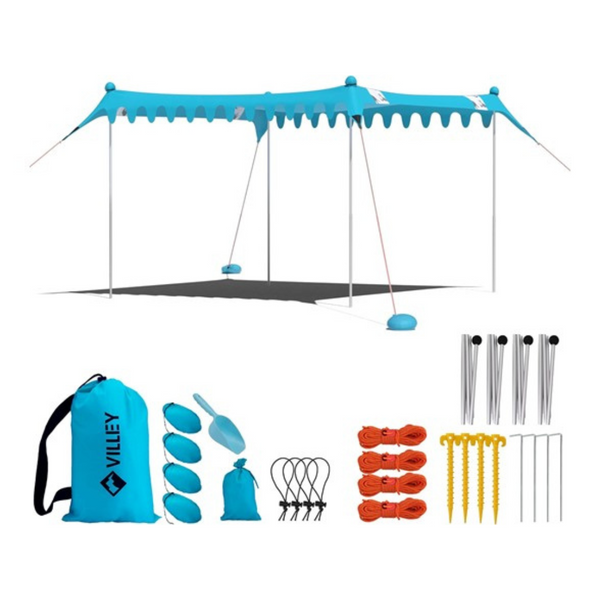 Villey 11 x 10ft UPF50+ Protection Beach Sun Shelter