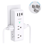 One Beat Surge Protector Outlet Extender With Rotating Plug
