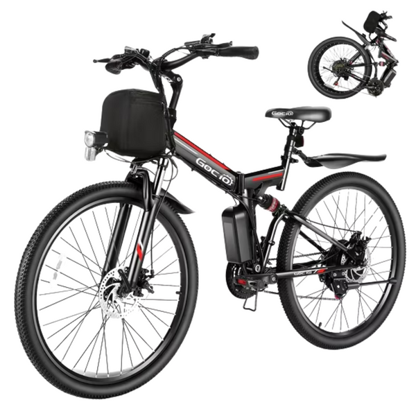 Gocio 500W 26" Adult Electric Bicycles Foldable Ebike (3 Colors)