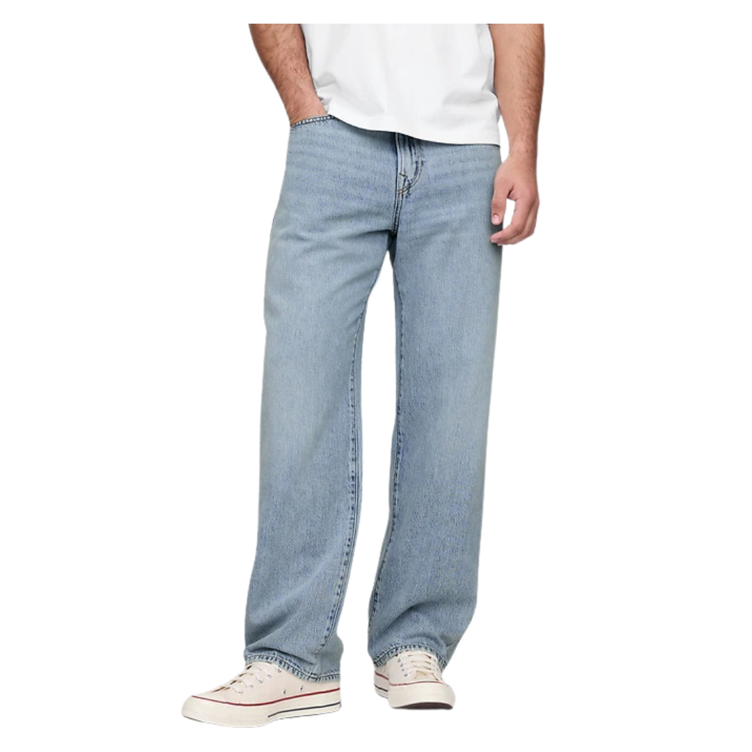 Gap Factory Men's SuperSoft Relaxed Jeans (Light Wash)