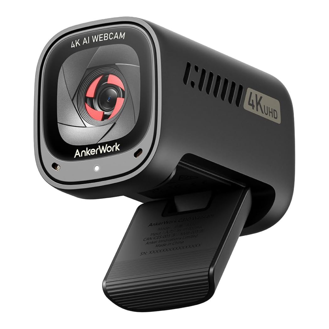 Anker AnkerWork C310 4K 12 Megapixel AI Framing Auto Focus Webcam