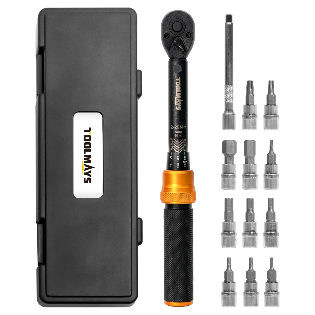 13-Piece Toolmays 1/4 Torque Multi-Tool Wrench Set With Allen Socket