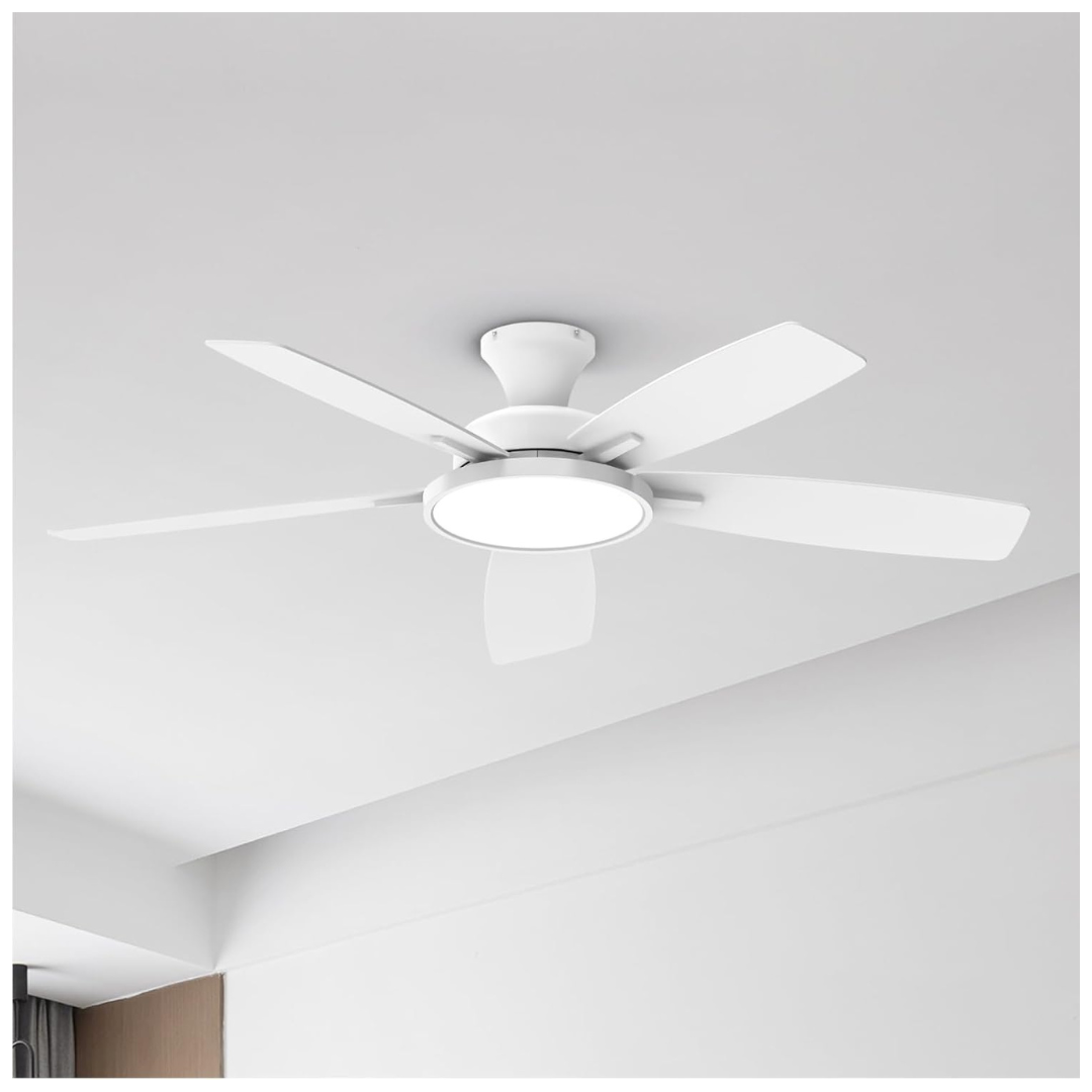 52" Multifunctional Quiet Ceiling Fan With Lights