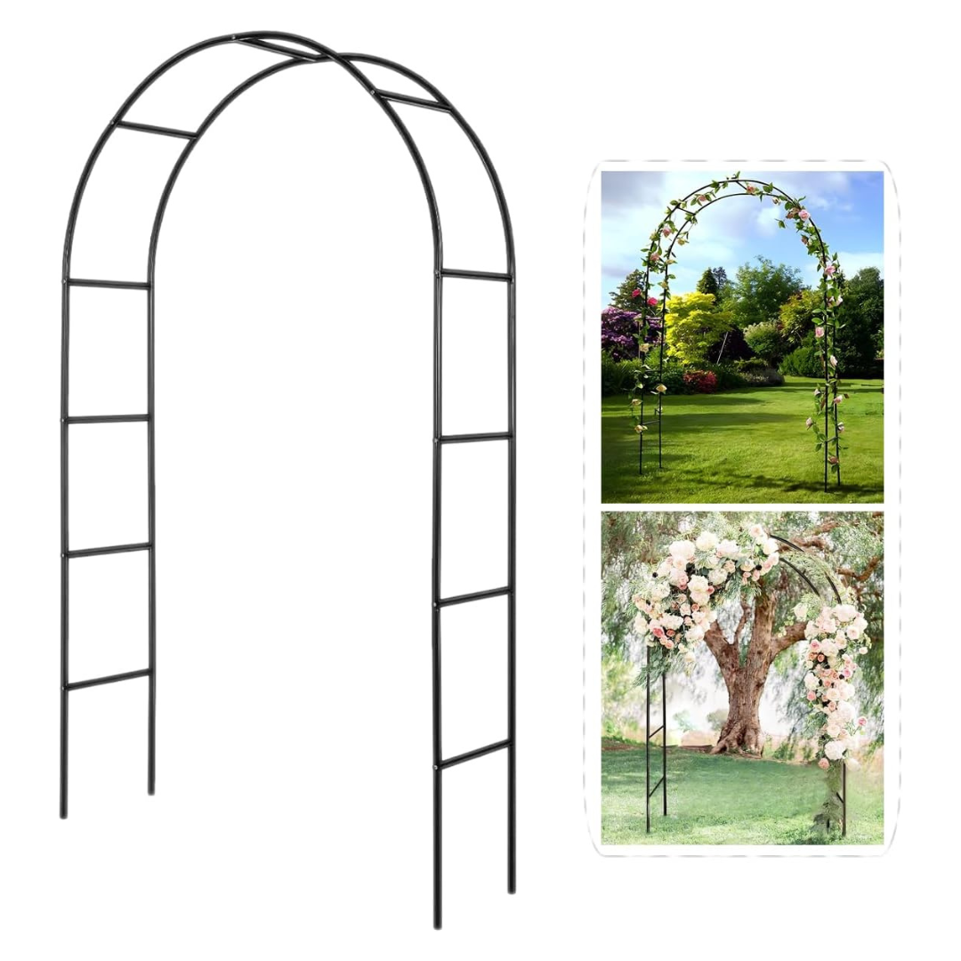4.6 feet x 7.9 feet High Assemble Freely Metal Pergola Arbor