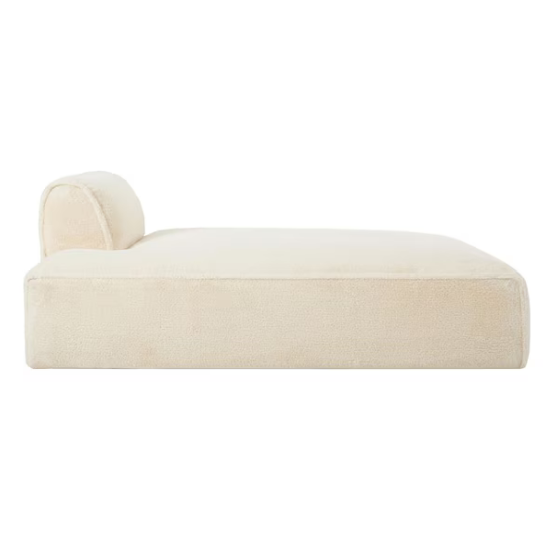 72.5 In. Armless Plush Fabric Rectangle Sofa Bed (3-Colors)