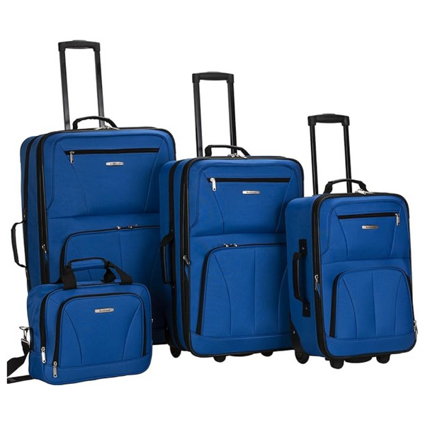 4-Piece Rockland Journey Softside Expandable Upright Luggage Set