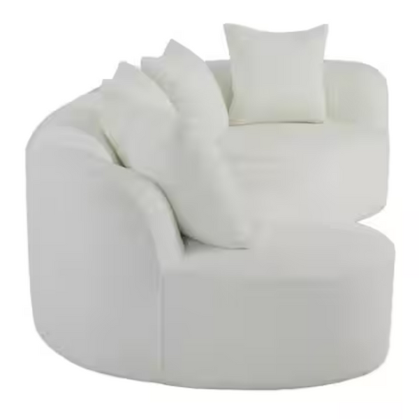 CKH Haven Modern Boucle Fabric Upholstered 5-Seater Sectional Sofa