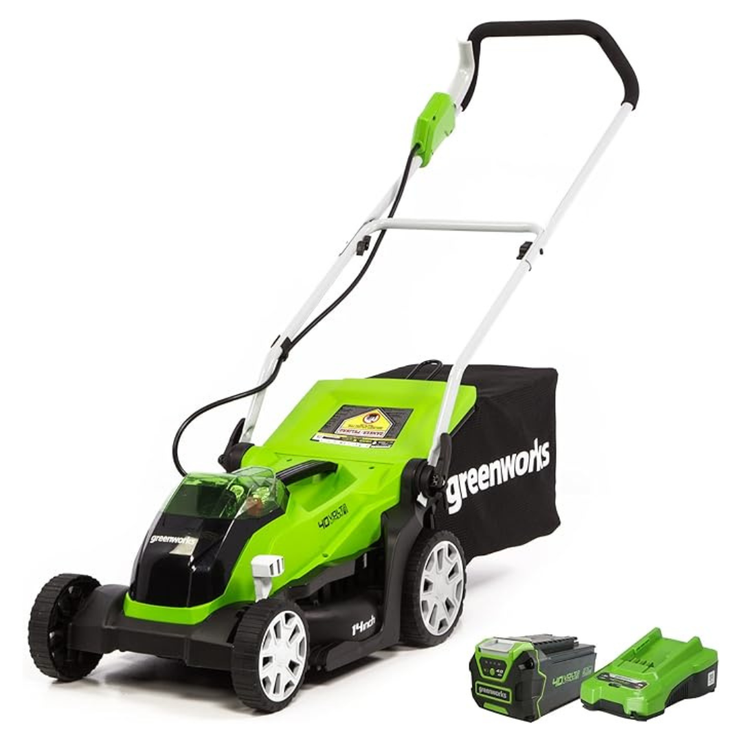 Greenworks 14" 40V Cordless Lawn Mower