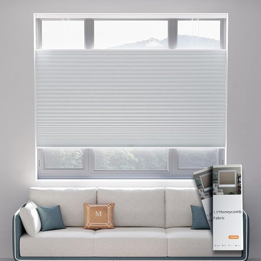 Uilvffo Cellular Shades Honeycomb Blinds (5" L x 3" W)