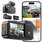 Wolfbox X5 New 3 Channel 4K HDR Dash Cam