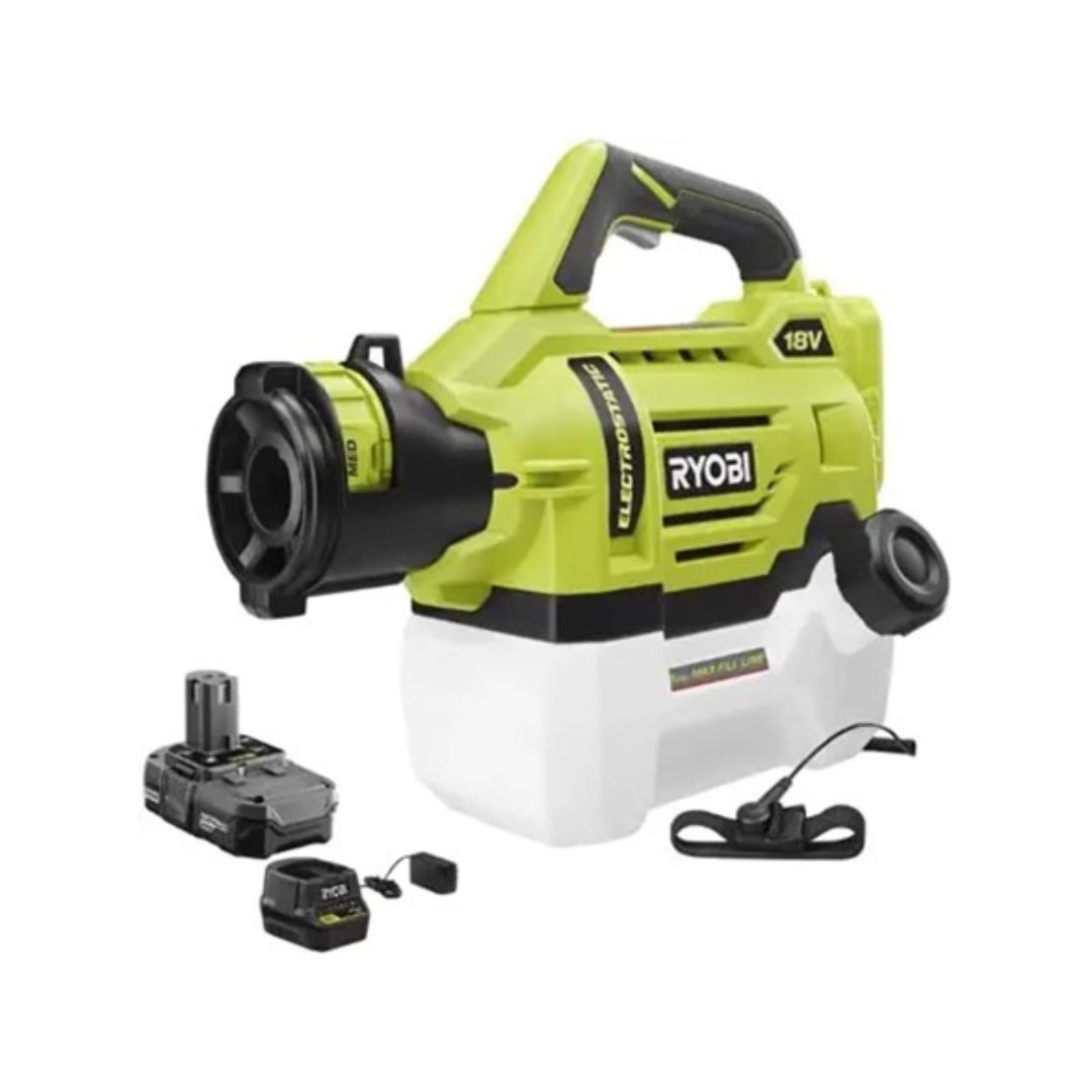 Ryobi ONE+ 18V Cordless Electrostatic 0.5 Gal Sprayer W/ Battery & Charger