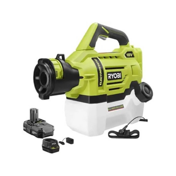Ryobi ONE+ 18V Cordless Electrostatic 0.5 Gal Sprayer W/ Battery & Charger