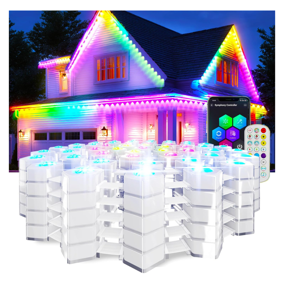 100ft Permanent Outdoor RGB Smart Lights With Multi Scene Modes