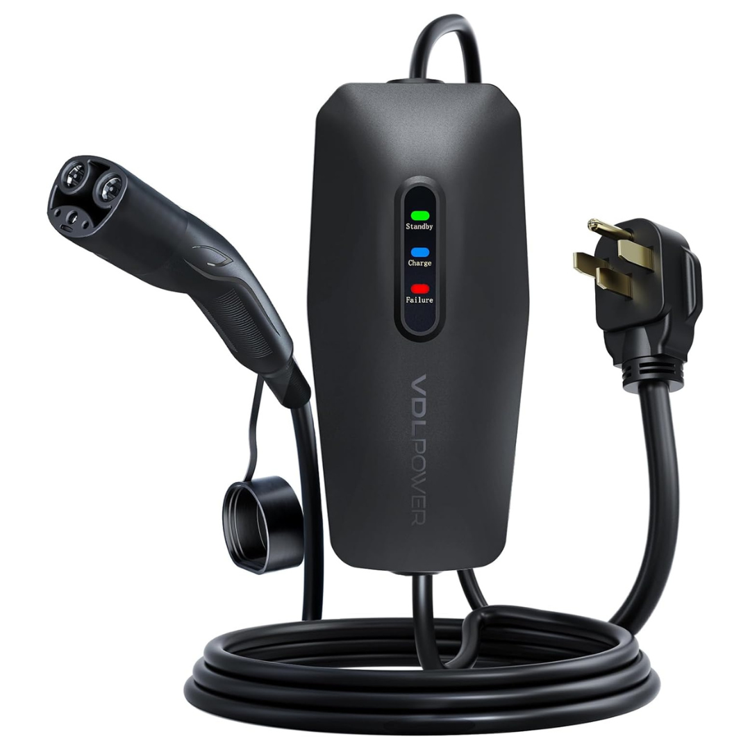 Level 2 Tesla EV Charger, 32Amp 7KW Portable With 20ft Cable