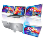 15.6" Triple Laptop Screen Extender, USB-C/HDMI