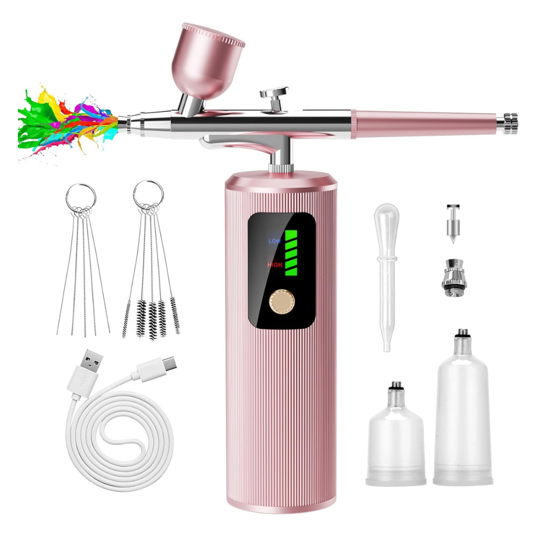 Airbrush Kit With Compressor, Cordless Rechargeable 48PSI