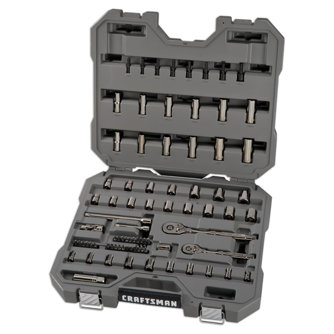 Craftsman Overdrive 80-Piece Gunmetal Chrome Mechanics Tool Set