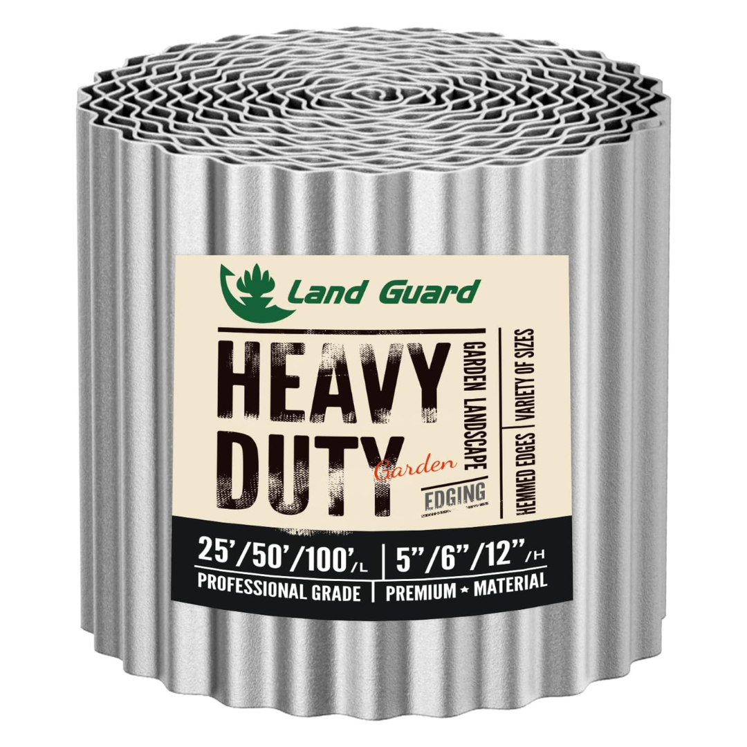 Land Guard 6" x 50-Ft Heavy Duty Corrugated Garden Edging Border