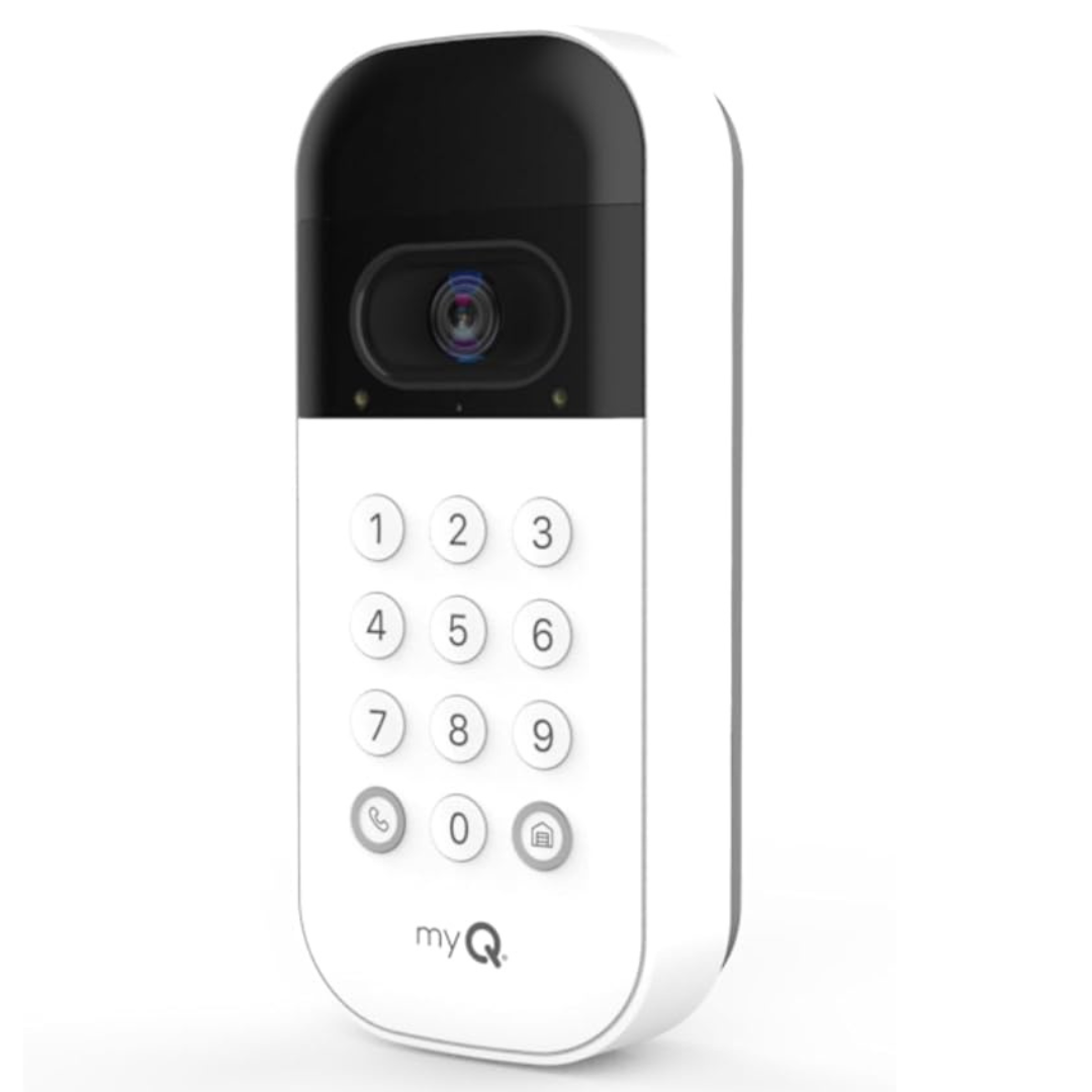 myQ Smart Garage Door Video Keypad with Wide-Angle Camera