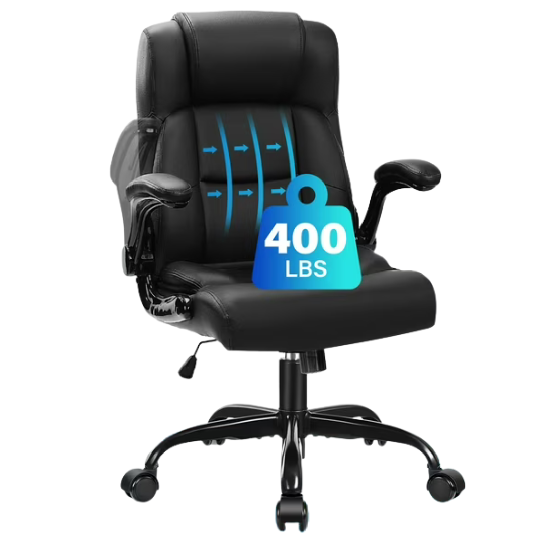 Jonpony Ergonomic Big & Tall Executive Leather Office Chair (Various)
