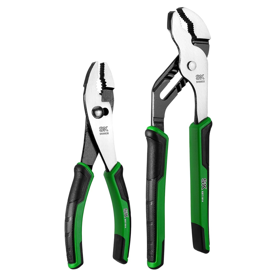 2-Piece SK 8" Slip Joint and 10" Groove Joint Pliers Set