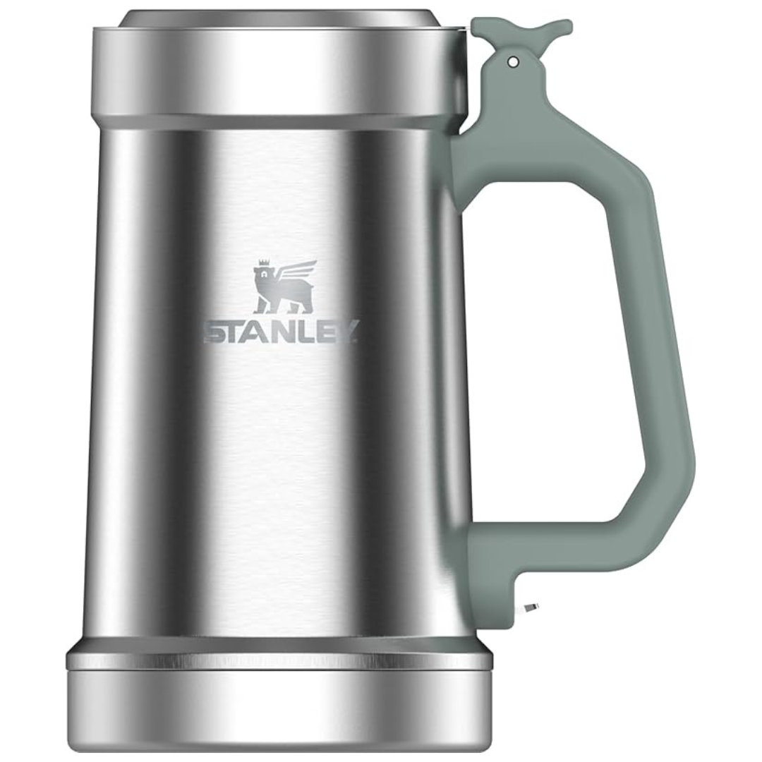 24-Oz Stanley Classic Insulated Beer Stein W/ Flip Up Lid & Bottle Opener
