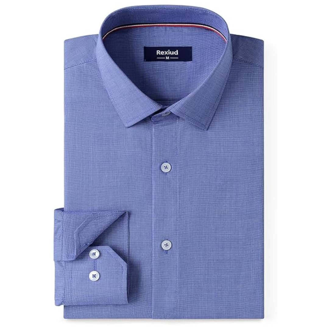 REXIUD Men's Winkle-Free Business Dress Shirt