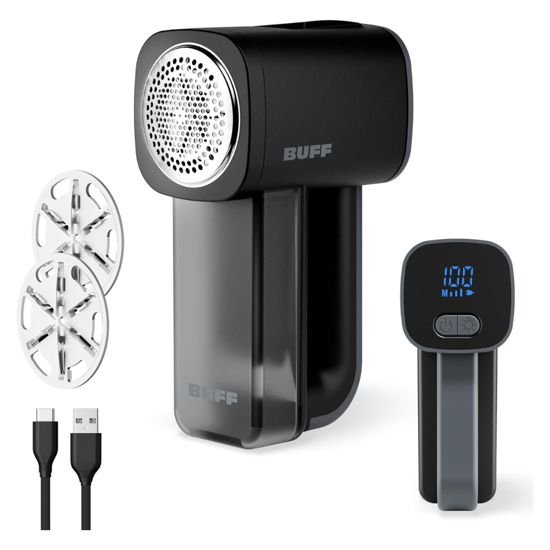 Buff Fabric Shaver And Lint Remover With USB-C Rechargeable