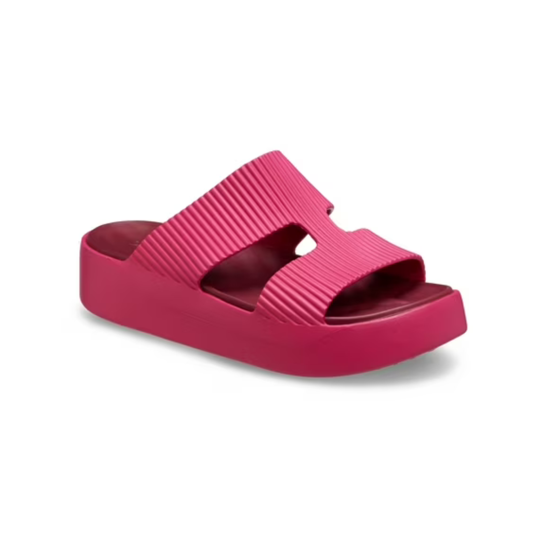 Crocs Women's Getaway Platform H-Strap Sandals (Dragon Fruit)