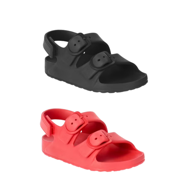 2-Pack Wonder Nation Toddler Kids EVA Two Buckle Sandal