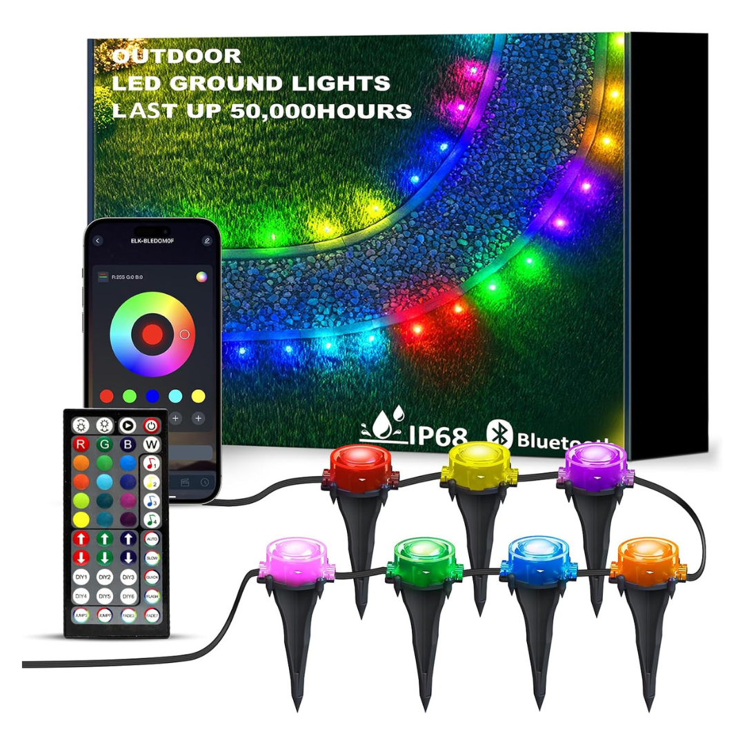 100ft Outdoor Smart Music Sync Color Changing RGB Lights