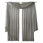 2-Panels 52" x 95" Athena Faux Silk Window Curtain & Valance Set