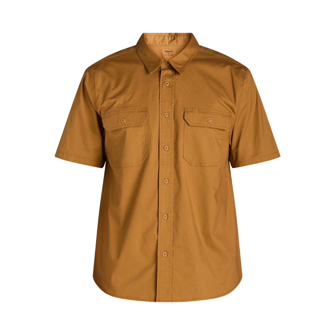 Brahma Men's Ripstop Shirt With Short Sleeves