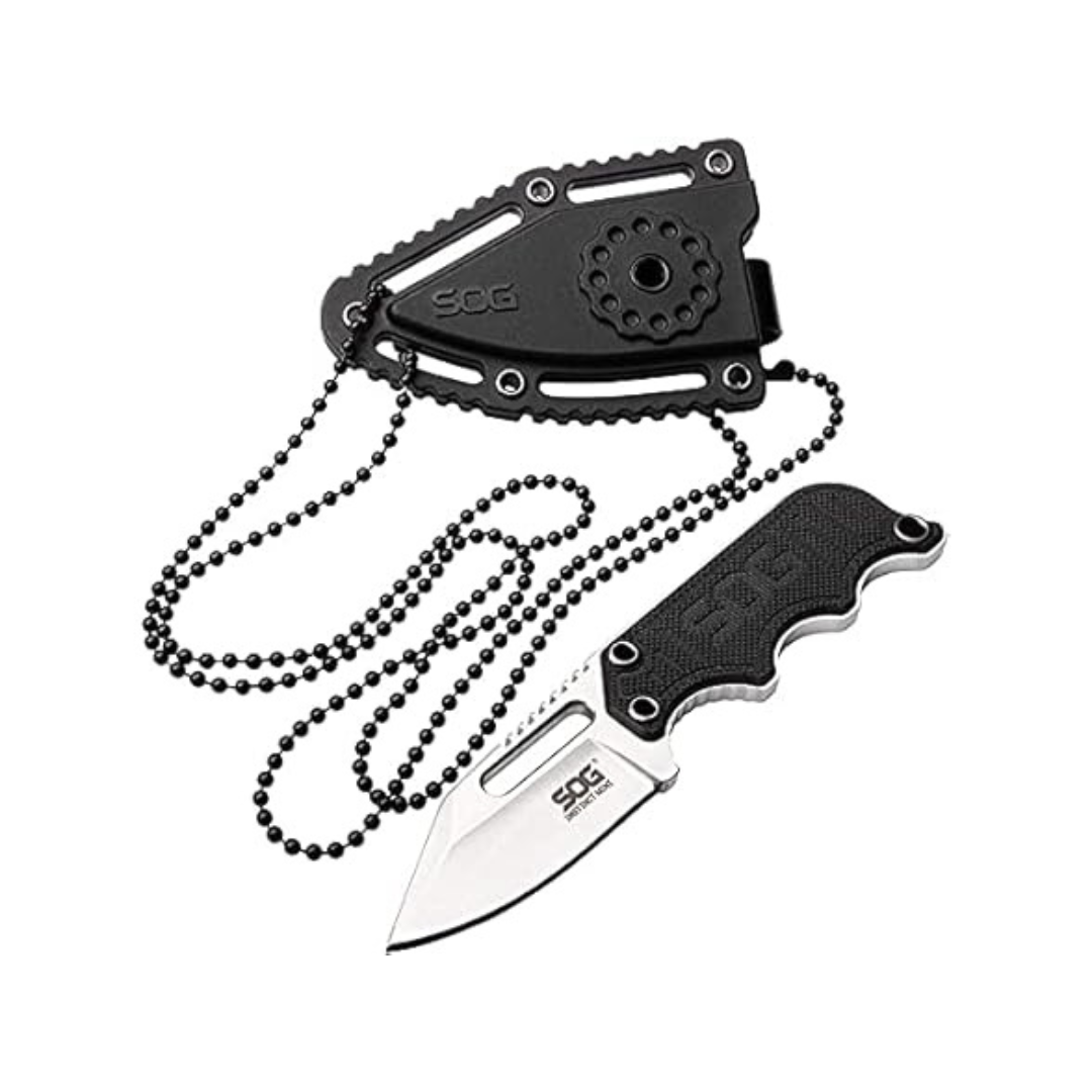 1.9" SOG Instinct Mini Full Tang Small Fixed Blade EDC Neck Knife