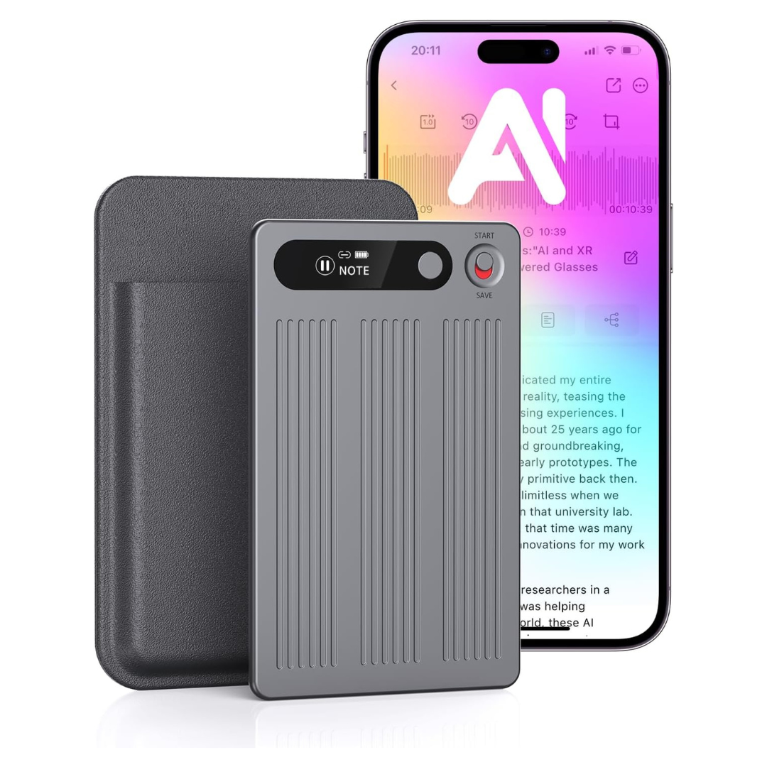Two-Way AI Voice Recorder With Transcribe & Summarize