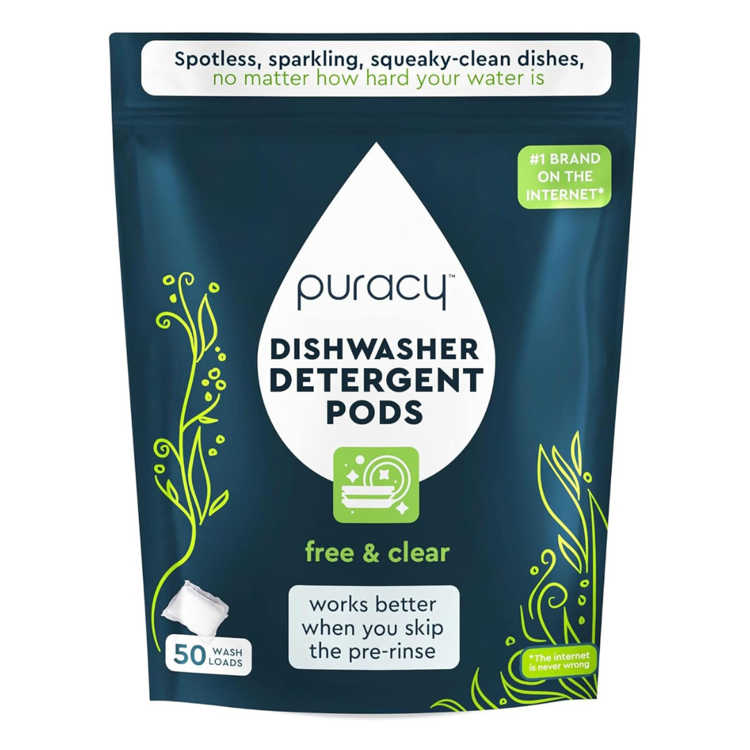 50-Count Puracy Natural Dishwasher Detergent Pods