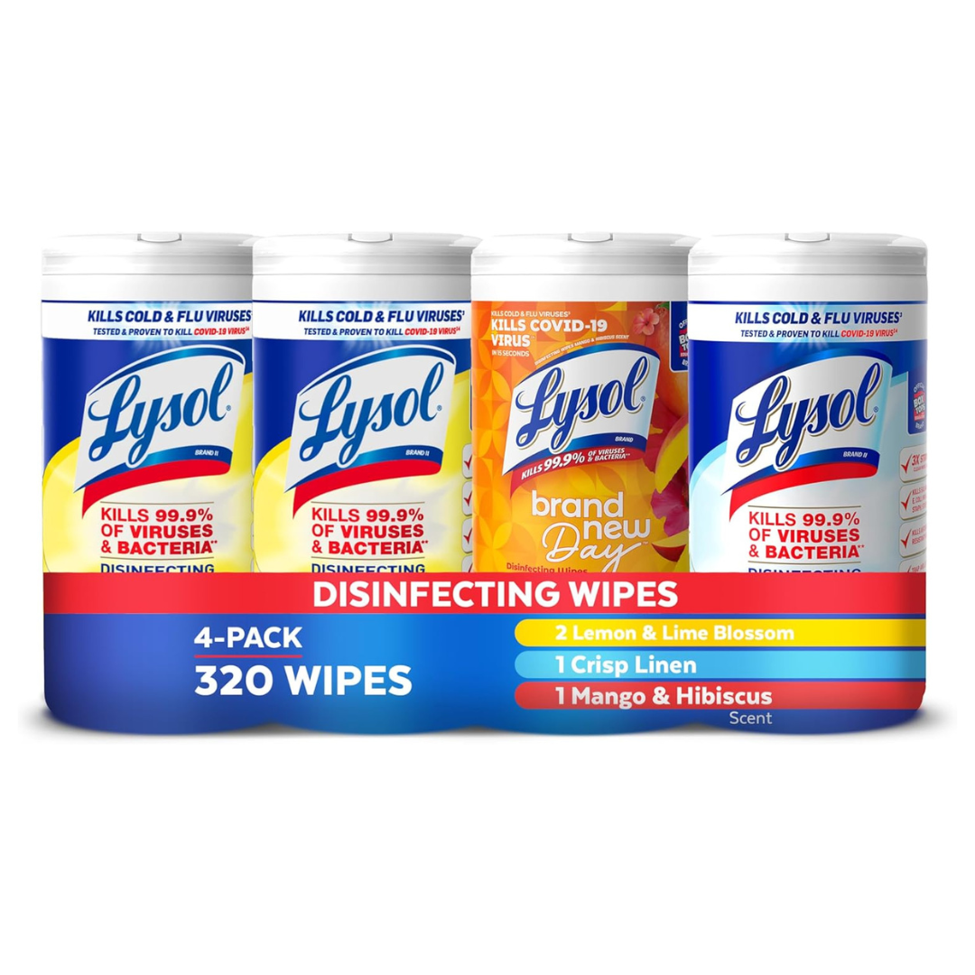 320-Count Lysol Disinfecting Wipes Bundle (Variety Pack)
