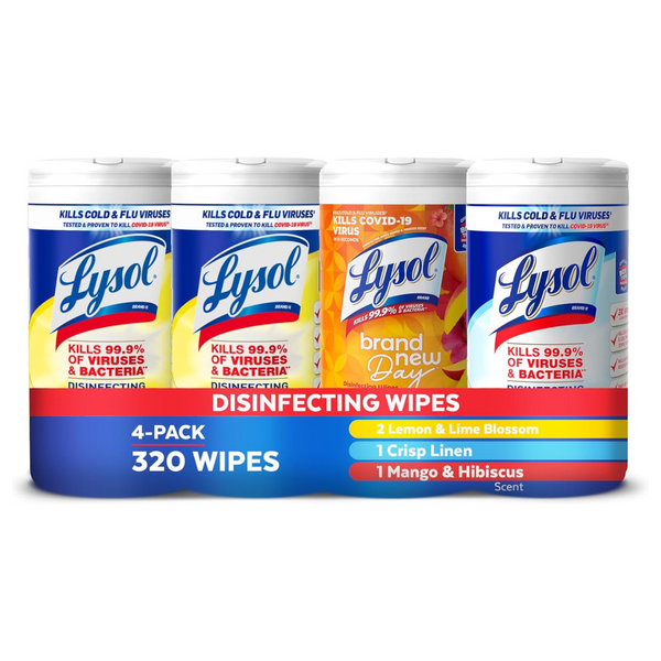 320-Count Lysol Disinfecting Wipes Bundle (Variety Pack)