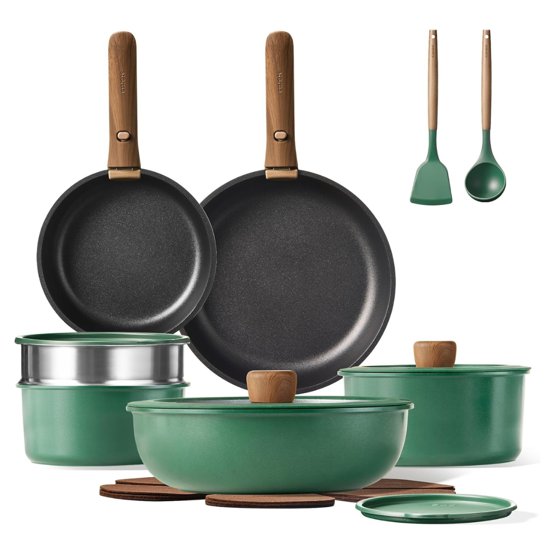 19-Piece Carote Non-Stick Pots & Pans Cookware Set
