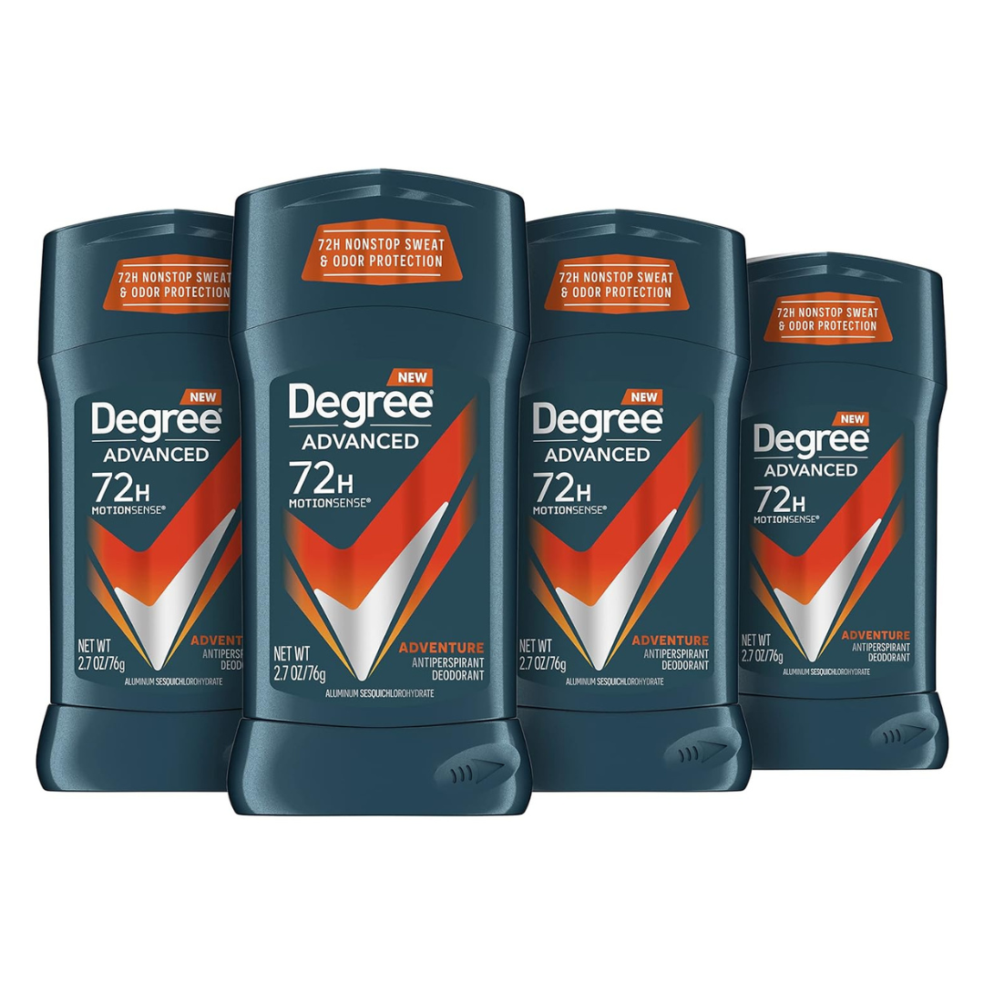 4-Pack 2.7oz Degree Advanced Men's Antiperspirant Deodorant