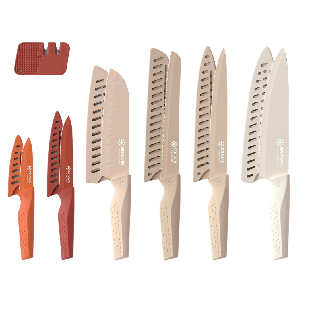 13-Piece Kitchen Knife Set With Blade Guard