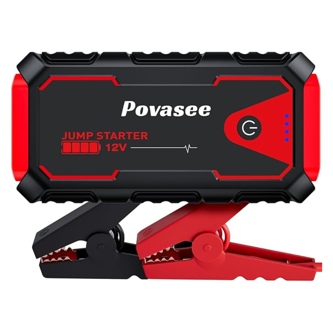 Povasee 3000A Portable Jump Starter with 23800mAh Power Bank